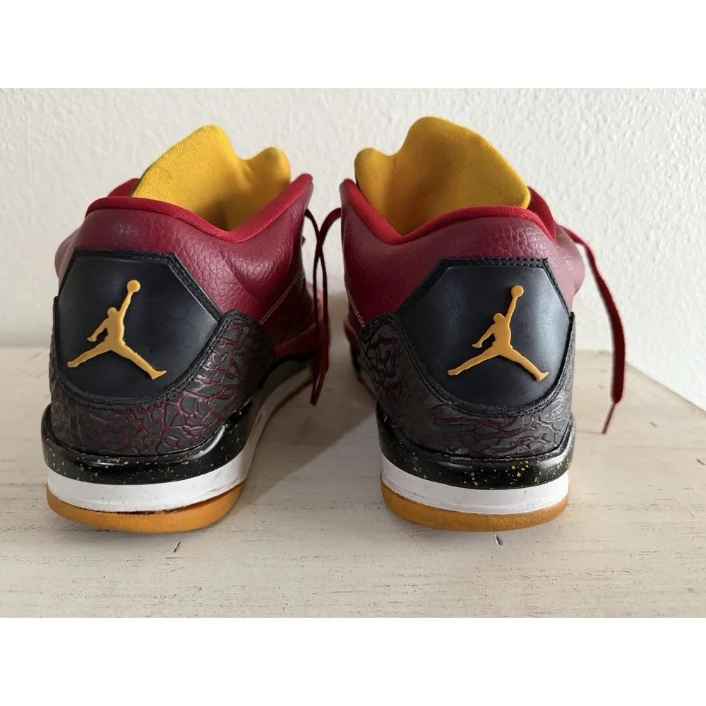 Michael Jordan Men's Son of Mars Sneaker Shoes Red Black Leather Lace Up 12 Nike